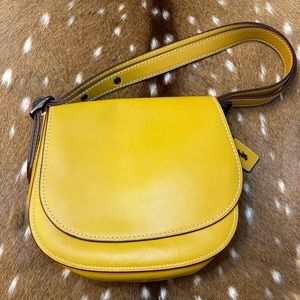 Coach Saddle Bag in Glove Tanner Leather - Flax SD-20115
